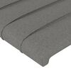 vidaXL Boxspringbett mit Matratze Dunkelgrau 90x200 cm Stoff