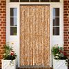 vidaXL Insektenschutz-Vorhang Ocker und Wei&szlig; 100x220 cm Chenille