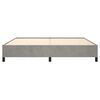 vidaXL Bettgestell ohne Matratze Hellgrau 200x200 cm Samt