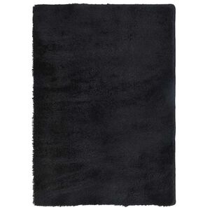 vidaXL Teppich Shaggy Hochflor NAVARRA Schwarz 240x340 cm Polyester