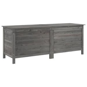 vidaXL Gartentruhe Anthrazit 150x50x56,5 cm Massivholz Tanne