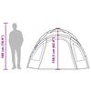 vidaXL Kuppel-Campingzelt 3 Personen Grau und Orange Quick Release