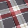 vidaXL Sonnenliegen-Auflage Rot Karomuster 200x60x3 cm Oxford-Gewebe