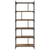 vidaXL B&uuml;cherregal Altholz 76 x 32 x 192 cm Holzwerkstoff