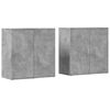 vidaXL Sideboards 2 Stk. Betongrau 79x38x80 cm Holzwerkstoff