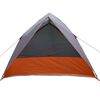 vidaXL Campingzelt mit Dach Grau und Orange 275 x 230 x 140 cm Taft