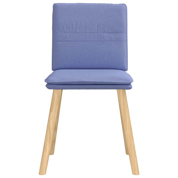 vidaXL Esszimmerst&uuml;hle 4 Stk. Jeansblau Stoff