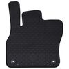 vidaXL Autofu&szlig;matte 4 pcs Schwarz Geeignet f&uuml;r Audi Q3 2019-2025 Gummi