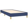 vidaXL Bettgestell ohne Matratze Blau 100x200 cm Stoff