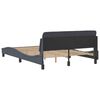 vidaXL Bettgestell "Dover" Dunkelgrau 120x200 cm Samt