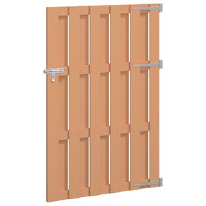 vidaXL Gartentor 100 x 150 cm WPC und Aluminium Braun
