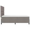 vidaXL Boxspringbett mit Matratze mit LED Taupe 160 x 200 cm Stoff