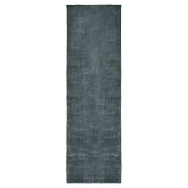 vidaXL Teppichl&auml;ufer Waschbar Faltbar Grau 80x300 cm Polyester