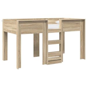 vidaXL Etagenbett f&uuml;r Kinder Sonoma-Eiche 90 x 190 cm Holzwerkstoff