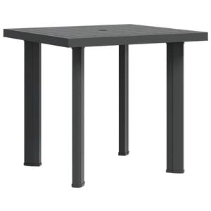 vidaXL Gartentisch Anthrazit 80x75x72 cm Kunststoff