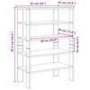 vidaXL Schuhregal Wei&szlig; 61x32x87,5 cm Holzwerkstoff