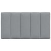 vidaXL Kopfteil-Kissen "Hanko" Hellgrau 80 cm Stoff