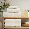 vidaXL Premium-Handt&uuml;cher SOLUND 2 Stk. Cremewei&szlig; 50x100 cm 600 g/m&sup2;