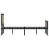 vidaXL Metallbett ohne Matratze Sonoma-Eiche 120x200 cm