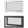 vidaXL Kellerfenster RISOR 100 x 50 cm PVC und Glas Anthrazit