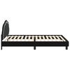 vidaXL Kinderbettgestell mit Kopfteil Schwarz 80 x 200 cm Samt