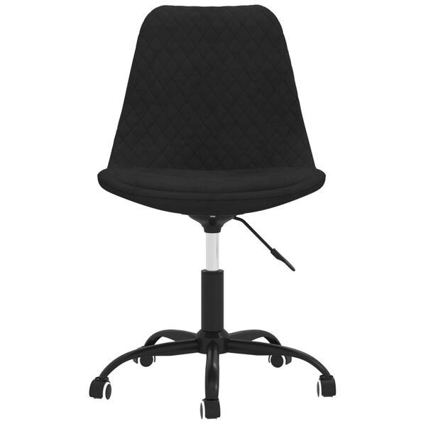 vidaXL Esszimmerst&uuml;hle 4 Stk. Drehbar Schwarz Stoff