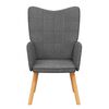 vidaXL Relaxsessel Dunkelgrau Stoff