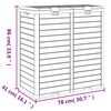 vidaXL Outdoor-M&uuml;lltonne Schwarz 78x41x86 cm Polypropylen