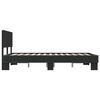 vidaXL Bettgestell Schwarz 120x190 cm Holzwerkstoff und Metall