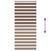 vidaXL Doppelrollo Braun 95x200 cm Stoffbreite 90,9 cm Polyester