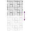 vidaXL Duschrollo mit Kassette 120x240 cm Stoffbreite 116 cm