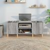 vidaXL Plattenschrank Grau Sonoma 121x38x48 cm Holzwerkstoff