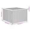 vidaXL 7-tlg. Garten-Sofagarnitur mit Kissen Schwarz Poly Rattan