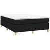 vidaXL Boxspringbettgestell Schwarz 140x190 cm Stoff