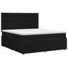vidaXL Boxspringbett mit Matratze Schwarz 140 x 190 cm Stoff