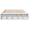 vidaXL Bettgestell Wei&szlig; 140x190 cm Holzwerkstoff