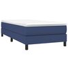 vidaXL Boxspringbett mit Matratze Blau 100x200 cm Stoff
