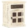 vidaXL Nachttisch Wei&szlig; 40&times;30&times;50 cm Mango Massivholz