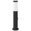 vidaXL Pollerleuchte mit Auslass 50 cm Edelstahl IP44