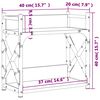 vidaXL Druckerst&auml;nder 2 Ablagen Sonoma-Eiche 40x20x40 cm Holzwerkstoff