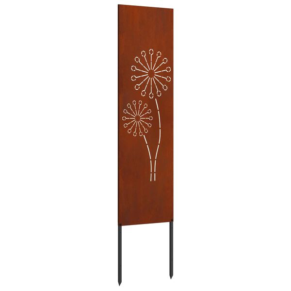 vidaXL Garten Sichtschutz-Leinwand Rostig 32 x 140 cm Wetterfeststahl