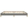 vidaXL Bettgestell ohne Matratze Dunkelgrau 200x200 cm Stoff