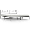 vidaXL Bettgestell mit Kopfteil Metall Schwarz 183x213 cm