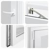 vidaXL Kellerfenster "RISOR" 60x100 cm Drehkipp DIN Links Wei&szlig;