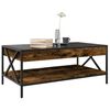 vidaXL Couchtisch mit Infinity-LED R&auml;uchereiche 90x50x38 cm