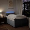 vidaXL Boxspringbett mit Matratze Hellgrau 120x200 cm Stoff