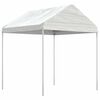 vidaXL Pavillon mit Dach Wei&szlig; 11,15x2,28x2,69 m Polyethylen