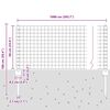 vidaXL Zaun mit Pfosten Grau 0,6 x 10 m Stahl und PVC