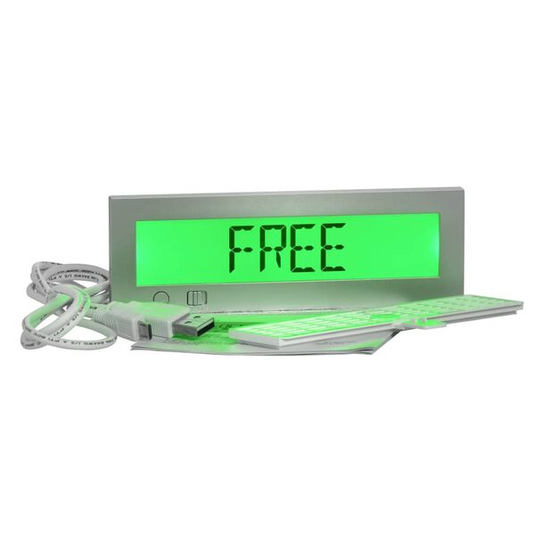 MOEDEL Frei/Besetzt-T&uuml;rschild Digital LED 5x15x1,4 cm