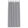 vidaXL Verdunkelungs-Vorh&auml;nge mit Ringen 2 pcs Hellgrau 245 x 140 cm